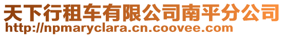 天下行租車(chē)有限公司南平分公司