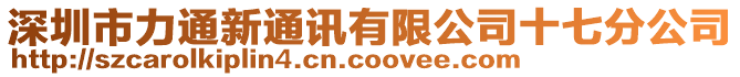 深圳市力通新通訊有限公司十七分公司