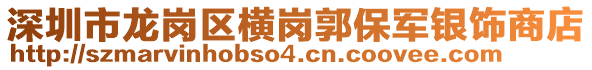 深圳市龍崗區(qū)橫崗郭保軍銀飾商店