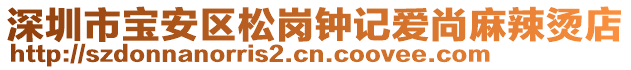 深圳市寶安區(qū)松崗鐘記愛尚麻辣燙店