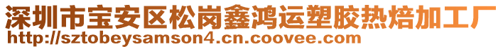 深圳市寶安區(qū)松崗鑫鴻運塑膠熱焙加工廠