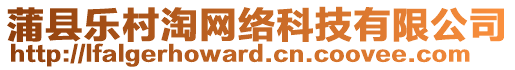 蒲縣樂(lè)村淘網(wǎng)絡(luò)科技有限公司