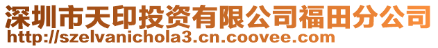 深圳市天印投资有限公司福田分公司