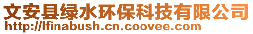 文安縣綠水環(huán)保科技有限公司