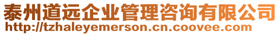 泰州道遠(yuǎn)企業(yè)管理咨詢有限公司