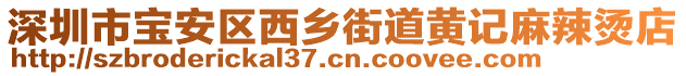 深圳市寶安區(qū)西鄉(xiāng)街道黃記麻辣燙店