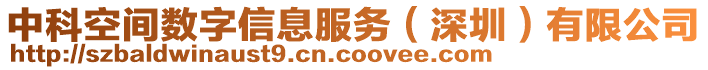 中科空間數(shù)字信息服務(wù)（深圳）有限公司