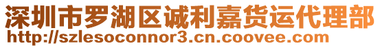 深圳市羅湖區(qū)誠利嘉貨運代理部