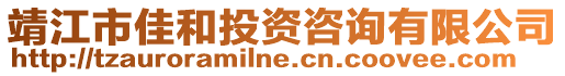 靖江市佳和投資咨詢有限公司