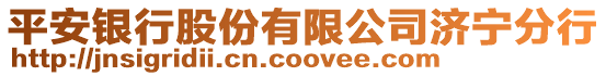 平安銀行股份有限公司濟(jì)寧分行