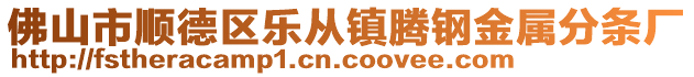 佛山市順德區(qū)樂從鎮(zhèn)騰鋼金屬分條廠