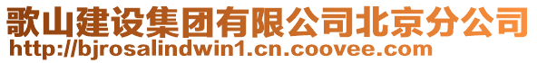 歌山建設集團有限公司北京分公司