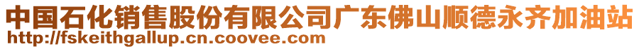 中國(guó)石化銷售股份有限公司廣東佛山順德永齊加油站