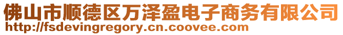 佛山市順德區(qū)萬澤盈電子商務(wù)有限公司