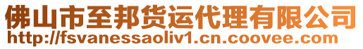 佛山市至邦貨運(yùn)代理有限公司