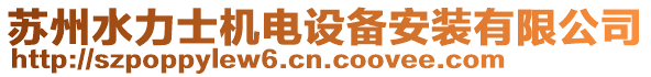 蘇州水力士機電設備安裝有限公司