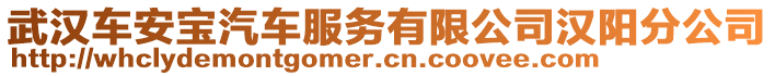 武漢車安寶汽車服務有限公司漢陽分公司