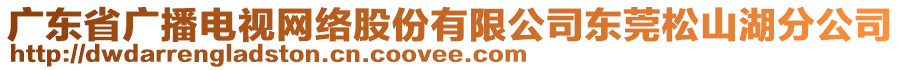 廣東省廣播電視網(wǎng)絡(luò)股份有限公司東莞松山湖分公司