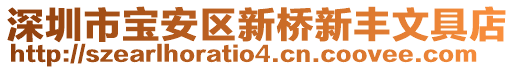 深圳市寶安區(qū)新橋新豐文具店