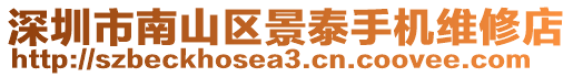 深圳市南山區景泰手機維修店