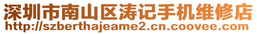 深圳市南山區濤記手機維修店
