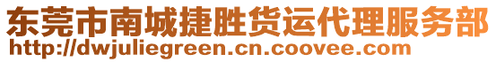 東莞市南城捷勝貨運代理服務部