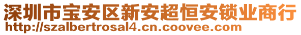 深圳市寶安區(qū)新安超恒安鎖業(yè)商行