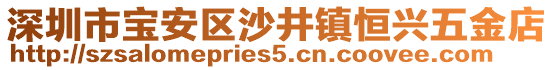 深圳市寶安區(qū)沙井鎮(zhèn)恒興五金店