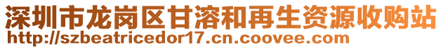 深圳市龍崗區(qū)甘溶和再生資源收購(gòu)站