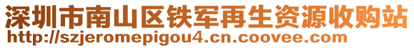 深圳市南山區(qū)鐵軍再生資源收購站