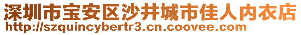 深圳市寶安區沙井城市佳人內衣店
