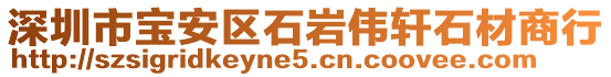 深圳市寶安區(qū)石巖偉軒石材商行