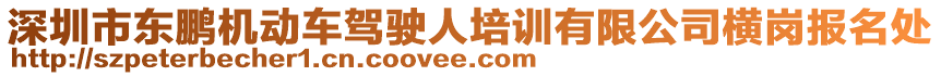 深圳市東鵬機(jī)動(dòng)車(chē)駕駛?cè)伺嘤?xùn)有限公司橫崗報(bào)名處