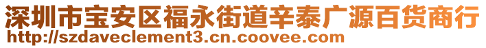 深圳市寶安區(qū)福永街道辛泰廣源百貨商行