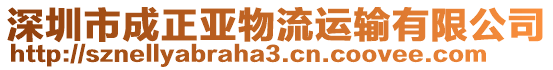 深圳市成正亞物流運輸有限公司