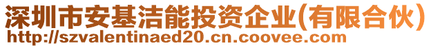 深圳市安基潔能投資企業(yè)(有限合伙)