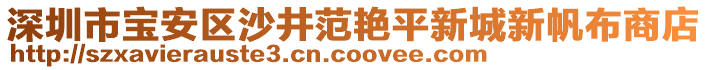 深圳市寶安區沙井范艷平新城新帆布商店