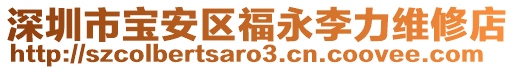 深圳市寶安區福永李力維修店