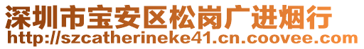 深圳市寶安區松崗廣進煙行