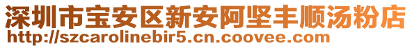 深圳市寶安區新安阿堅豐順湯粉店