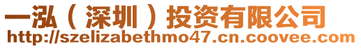 一泓（深圳）投資有限公司