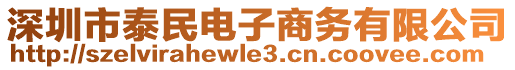 深圳市泰民電子商務有限公司