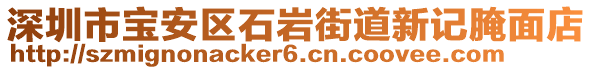 深圳市寶安區(qū)石巖街道新記腌面店