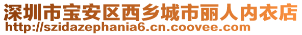 深圳市寶安區(qū)西鄉(xiāng)城市麗人內(nèi)衣店