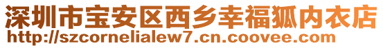 深圳市寶安區(qū)西鄉(xiāng)幸福狐內衣店