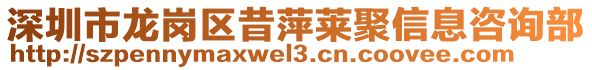 深圳市龍崗區(qū)昔萍萊聚信息咨詢部