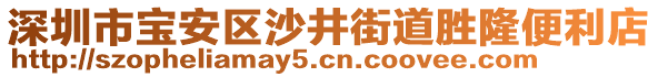 深圳市寶安區(qū)沙井街道勝隆便利店