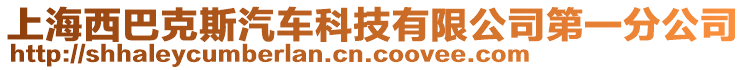 上海西巴克斯汽車科技有限公司第一分公司