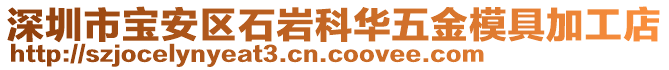 深圳市寶安區(qū)石巖科華五金模具加工店