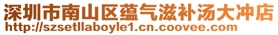 深圳市南山區(qū)蘊氣滋補湯大沖店